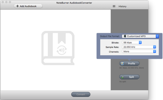output mp3 for audiobook