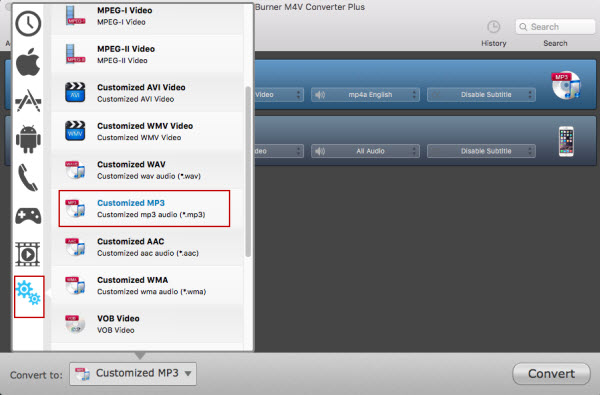 Choose Output format