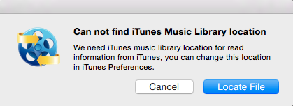 Read iTunes Library Failed