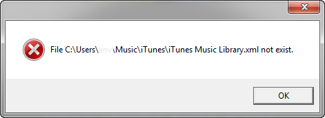 Read iTunes Library Failed