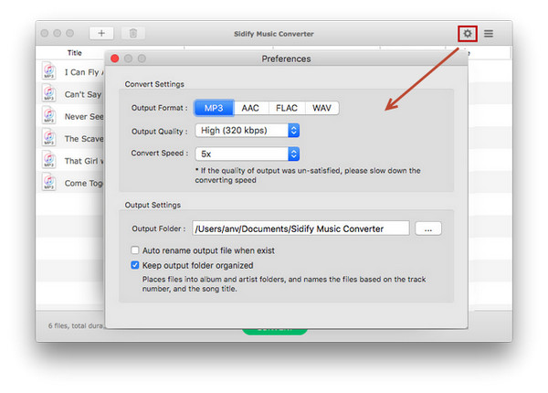 custom setting