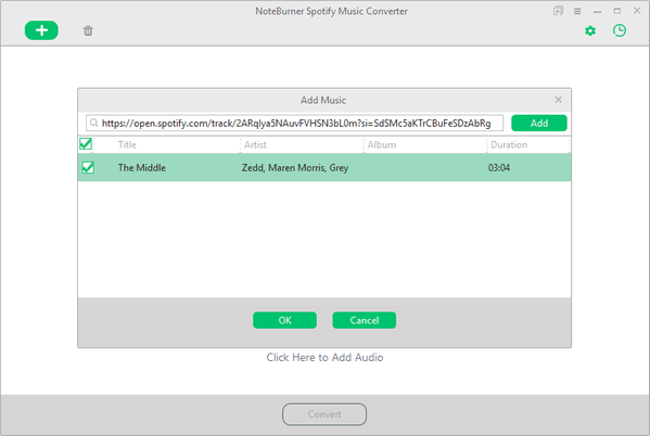 add Zedd The Middle to NoteBurner