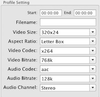 customize output formats for m4v