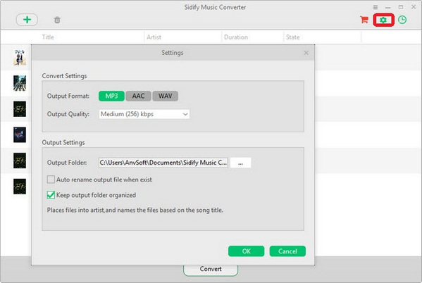 choose output format