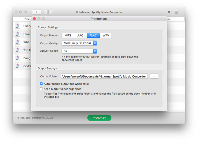 custom setting