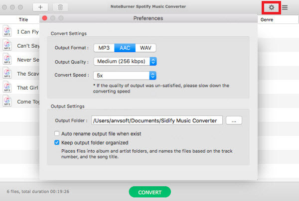 custom setting
