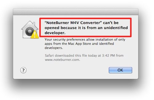 install error message