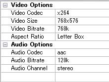 settings for converting m4v movies