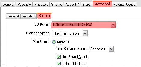 Virtual CD-RW burner converts DRM protected music WMA, M4P, AA, M4B to MP3