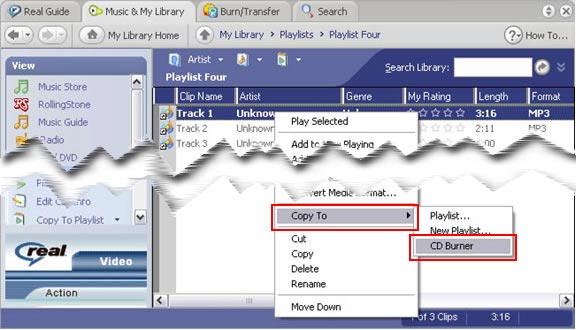 Add purchased music to playlist on itunes.