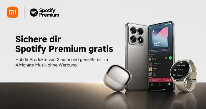 Spotify 3 Monate gratis mit Xiaomi-Gerät testen