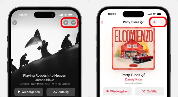 Apple Music Songs auf dem Smartphone downloaden