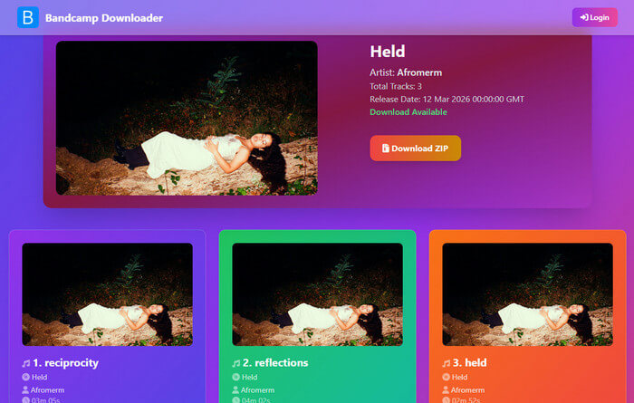Bandcamp Album MP3 Downloader