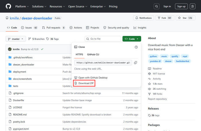 Deezer Downloader GitHub