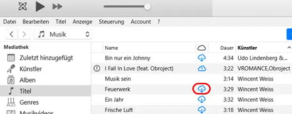 Apple Music Songs offline herunterladen per iTunes
