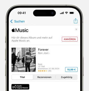 Musik im iTunes Store auf dem iPhone/iPad kaufen