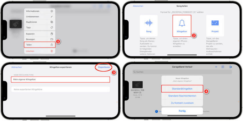 Klingelton mit GarageBand erstellen