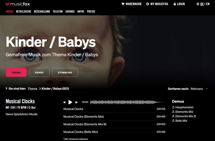 Musicfox Gemafreie Musik