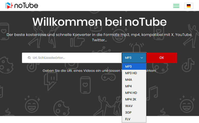 YouTube MP3 Download mit noTube
