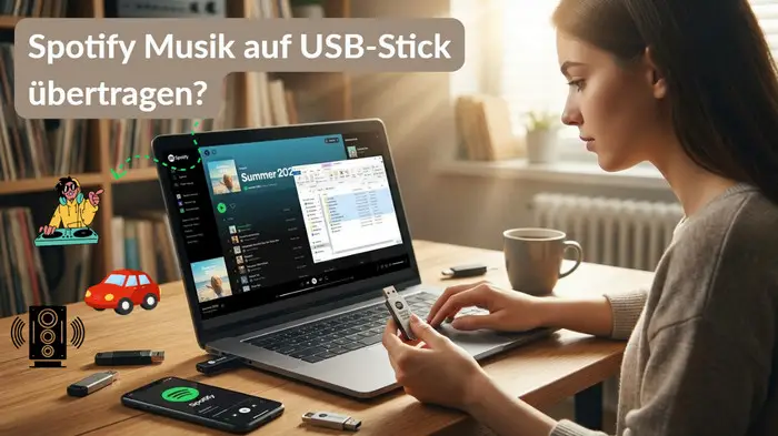 Spotify Musik auf USB-Stick laden