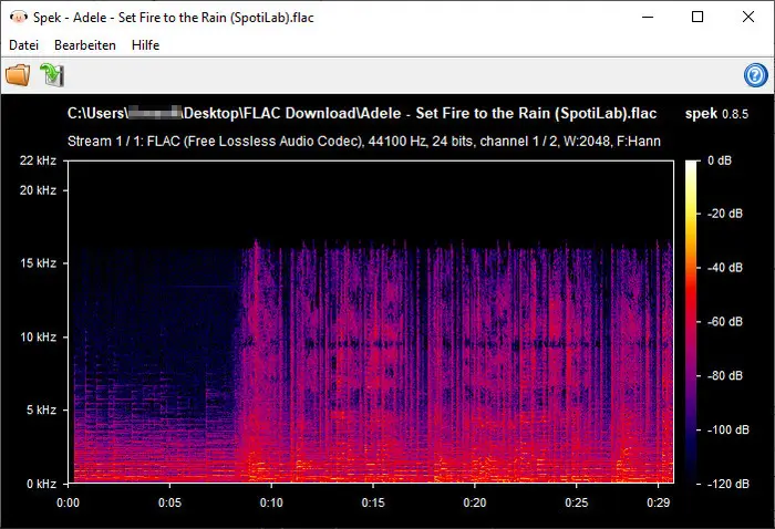 Spek-Analyse von SpotiLab FLAC Download