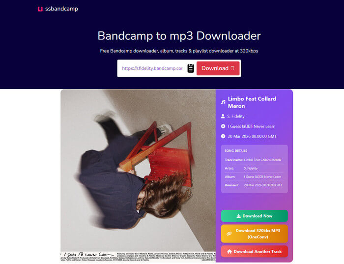 Online Bandcamp to MP3 Downloader