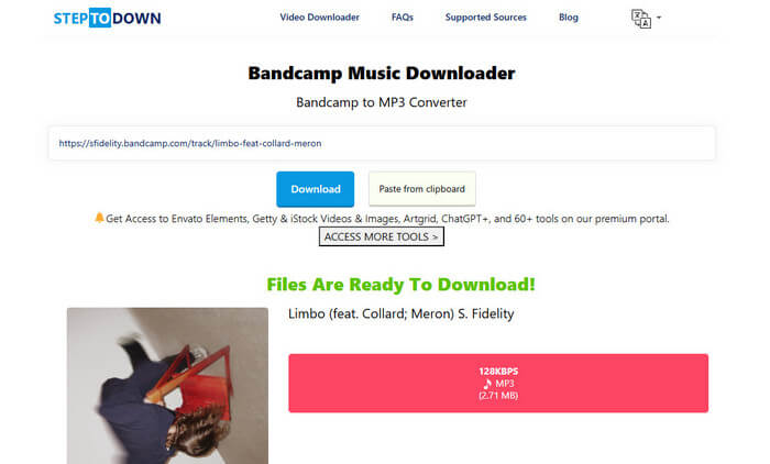Steptodown Bandcamp Music Downloader