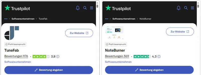 TuneFab Bewertungen