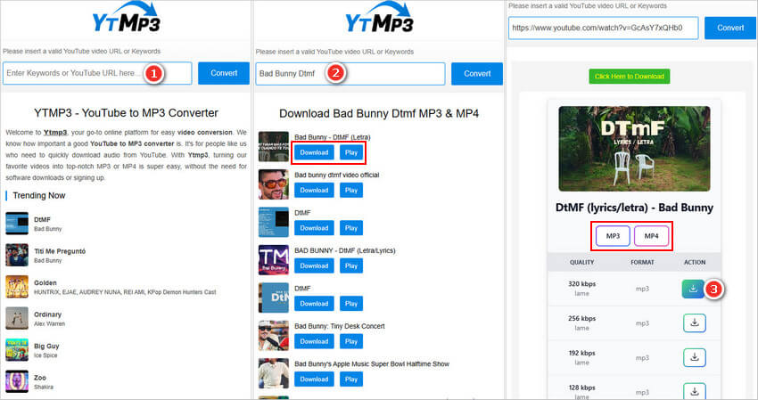 YouTube Video als MP3 mit YTMP3 Converter herunterladen
