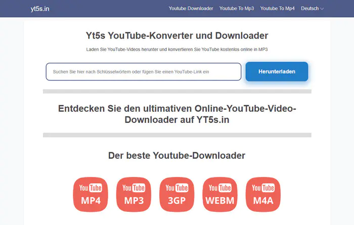 Yt5s Online YouTube MP4 Downloader