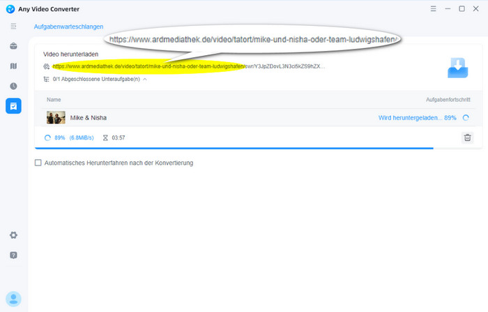 ARD Mediathek Video downloaden mit AVC