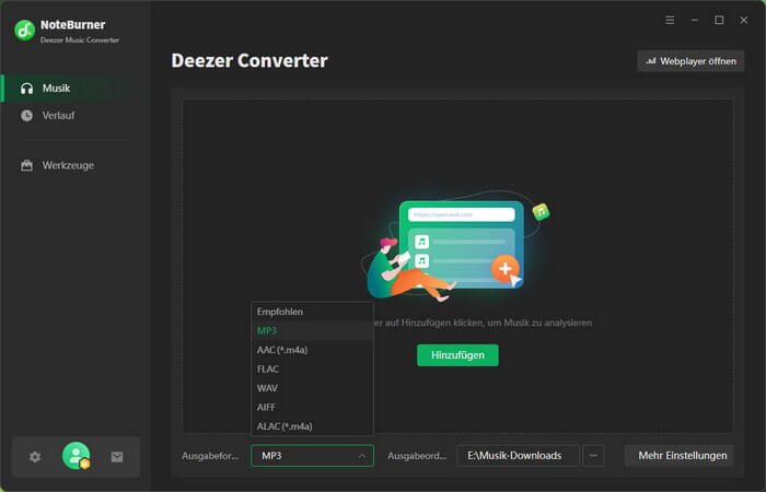 NoteBurner Deezer Music Downloader