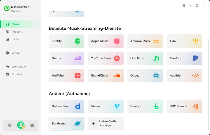 NoteBurner Bandcamp Music Downloader