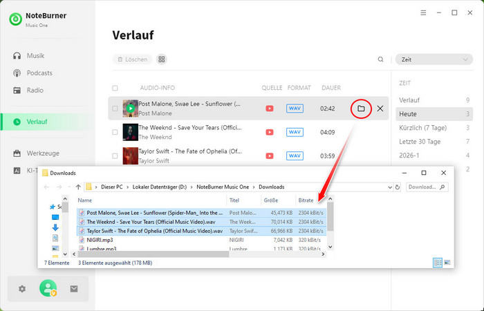 YouTube WAV Downloads checken
