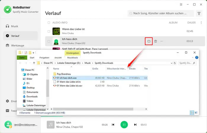 Spotify WAV Downloads checken