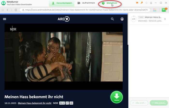 ARD Mediathek Videos herunterladen