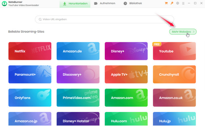 ARD Mediathek Website wählen
