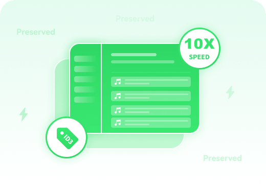 10X Speed with ID3 Tags Preserved