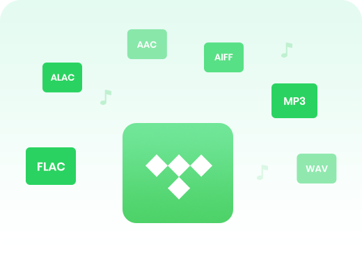 convert tidal music to mp3, flac, wav, aac, aiff, alac