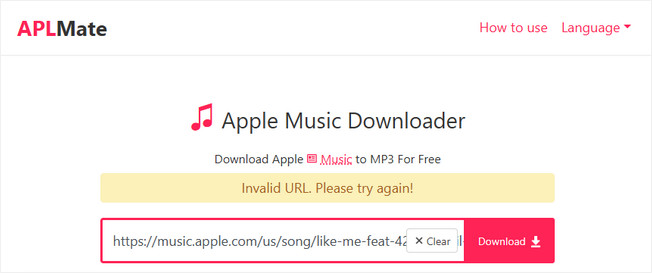 APLMate fail to parse apple music