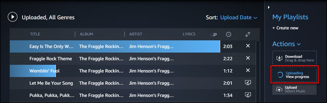 upload apple music to amazon