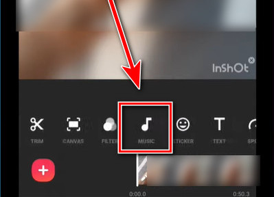 add music to inshot