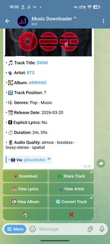 Apple Music Downloader Telegram Bot