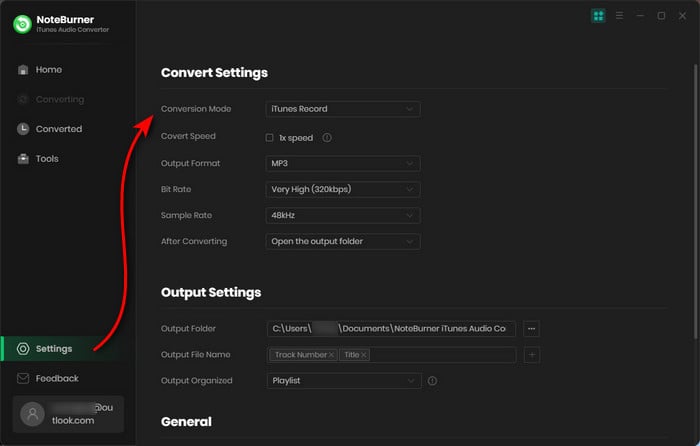 select output format