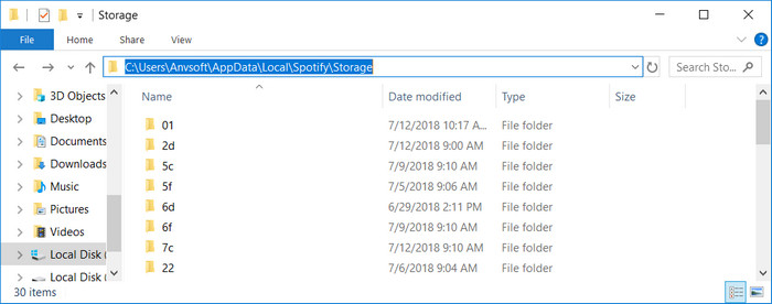 Delete Spotify Cache on Win