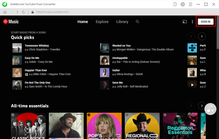 noteburner youtube music converter