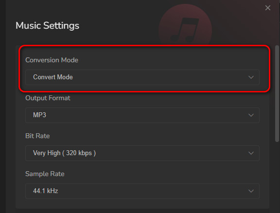 itunes record settings