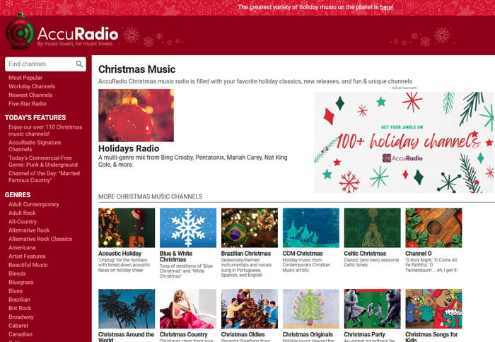 AccuRadio Christmas Radio