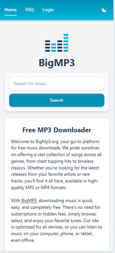 BigMP3 Music Downloader