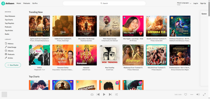 jiosaavn hindi music download